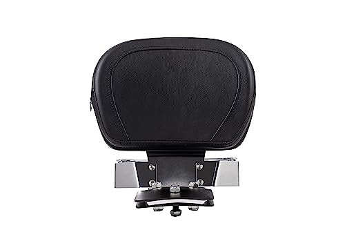 Kinglemc Powersports Sissy Bar with Backrest Luggage Rack for Harley Davidson Deuce 2000-2007 (Silver)