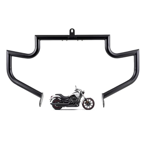 Gamyipp 1.5" Fat Crash Bar Engine Guard Highway Bar for Kawasaki Vulcan 900 VN900 Custom Classic 2006-2023 (Black)
