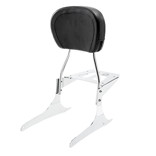 Kinglemc Powersports Sissy Bar with Backrest Luggage Rack for Yamaha XVS 950 V Star 950 2009-2017