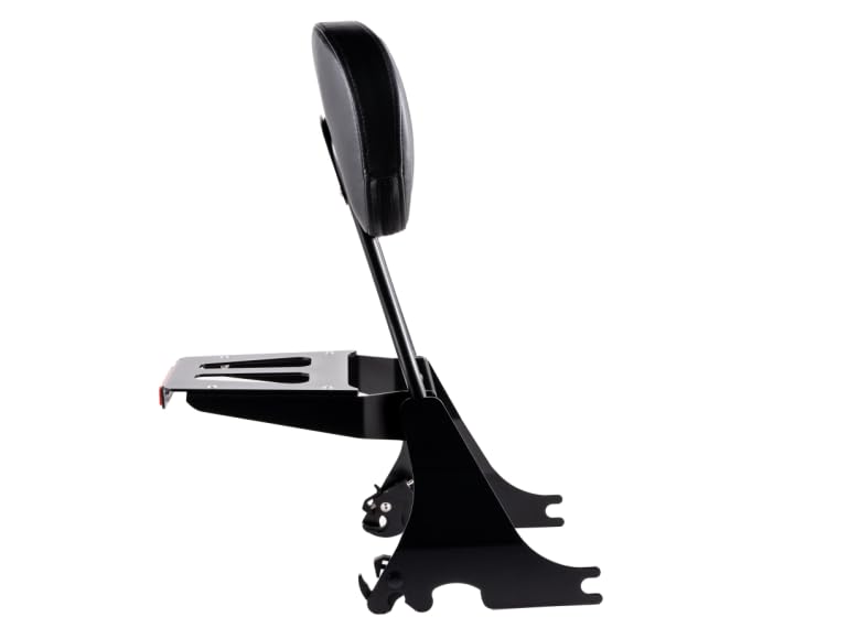 Kinglemc Sissy Bar ackrest Luggage Rack for Harley Sportster XL883 XL1200 883 1200 Iron Superlow (Matte Black)
