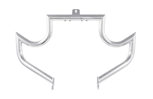 Gamyipp 1.5" Crash Bar Engine Guard Highway Freeway Bar for Harley Davidson Softail FL Deluxe Fat Boy Slim Heritage Springer Classic Cross Bones 2000-2017 (Mustache Chrome)