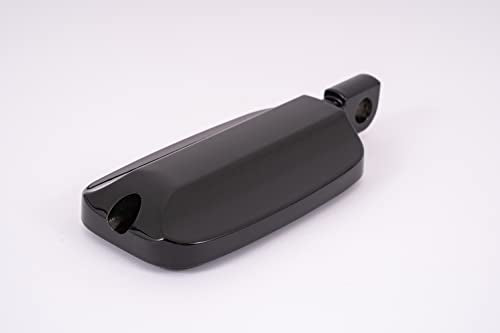 Kinglemc Front Rider Rear Passenger Position Floorboards Footboard Footpeg for Harley Dyna Touring Softail Sportster 883 1200 (Eagle 7.2 * 2.5", Black)