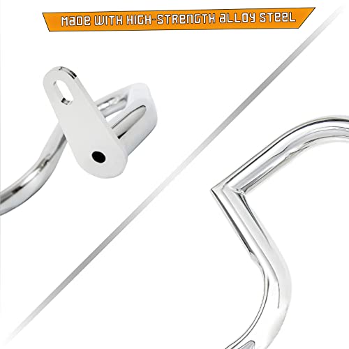 Kinglemc Crash Bar Engine Guard Highway Freeway Bar for Suzuki VL800 Intruder Volusia 800 C50 M50 Boulevard 2005-2022 (Silver)