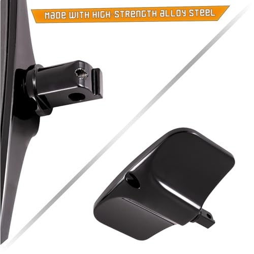 Kinglemc Front Rear Rider Passenger Floorboard FootPeg for Victory/Indian (Skull, Black)