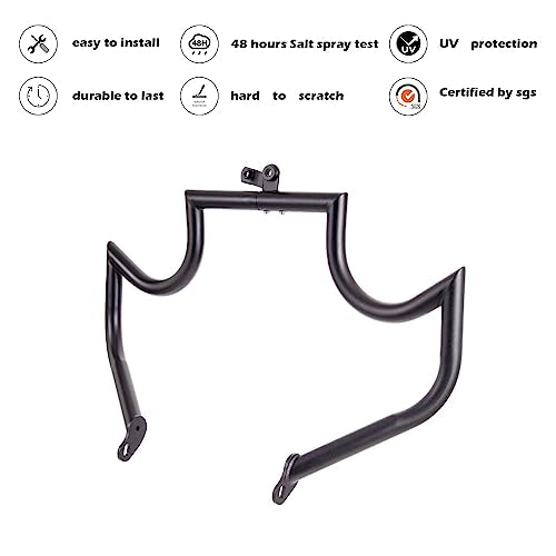 Kinglemc Engine Guard Highway Freeway Crash Bar for Honda VTX 1300 R S C Models 1300R 1300C 1300S (Mustache Black)