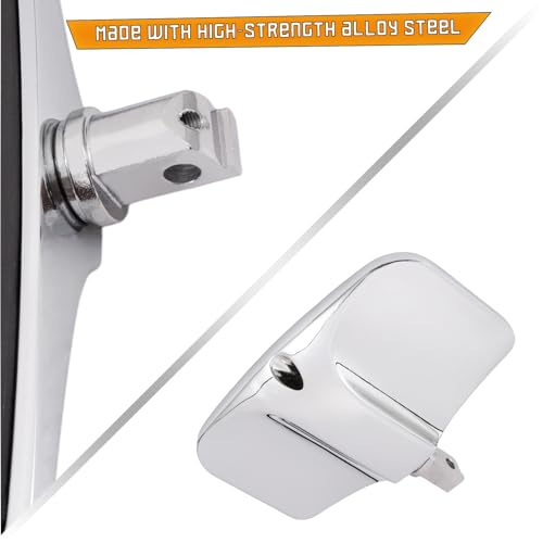 Kinglemc Front Rear Rider Passenger Floorboard FootPeg for Victory/Indian (Skull, Silver)