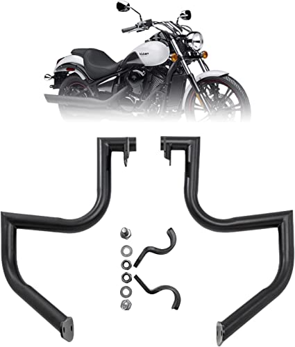 Kinglemc Engine Guard Highway Crash Bar for Kawasaki Vulcan 900 VN900 Classic Custom 2006-2019 (Ordinary Style, Matte Black)
