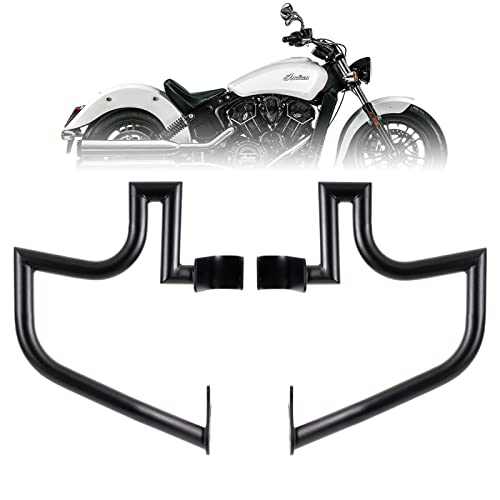 Kinglemc Crash Bar Engine Guard Highway Freeway Bar for Indian Scout 2015-2023 Scout Bobber ABS 2018-2023 Scout Sixty 2016-2023 (Matte Black)