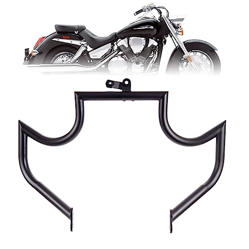 Kinglemc Engine Guard Highway Freeway Crash Bar for Honda VTX 1300 R S C Models 1300R 1300C 1300S (Mustache Black)