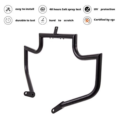 Kinglemc Crash Bar Engine Guard Highway Bar for Honda 750 VT750 VT750C VT400 Shadow Aero Phantom Spirit (Black)