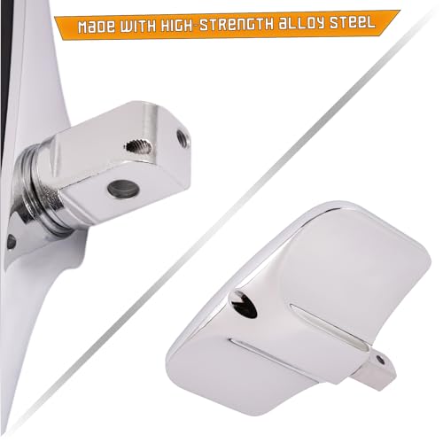 Kinglemc Chome Front Rear Rider Passenger Floorboard FootPeg for Kawasaki (Eagle 7.9 * 4.5", Silver)