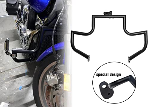Kinglemc Engine Guard Highway Freeway Crash Bar for Honda VTX 1300 R S C Models 1300R 1300C 1300S (Black)