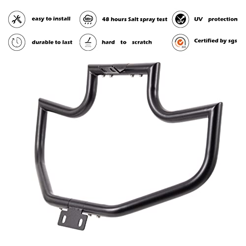 Kinglemc Crash Bar Engine Guard Highway Bar for Harley Davidson Sportster Iron 883 XL883N 2009-22;1200 Custom XL1200C 2004-22;Roadster XL1200R 883 XL883 XL883C '04-08; Superlow XL1200T 14-22(Black)