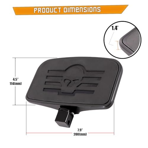 Kinglemc Front Rider Floorboard FootPeg for Honda,Yamaha,Suzuki (Skull)