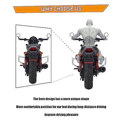 Kinglemc Crash Bar Engine Guard Highway Bar for Harley Davidson XG Models,Street 500 750 XG750 XG500 2015-2020 (Silver)