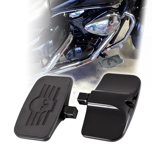 Kinglemc Front Rider Floorboard FootPeg for Honda,Yamaha,Suzuki (Skull)