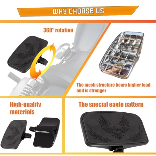 Kinglemc Rear Passenger Floorboard FootPeg for honda,yamaha,suzuki (Eagle)