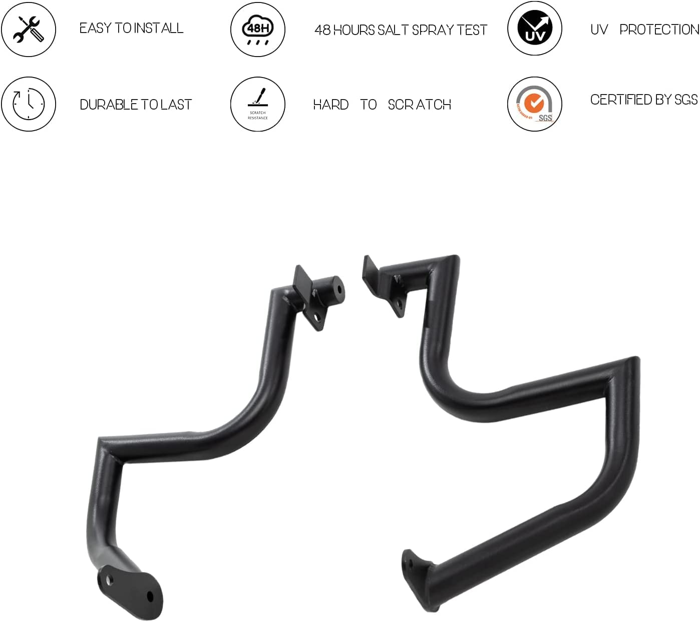 Kinglemc Engine Guard Highway Crash Bar for Kawasaki Vulcan 900 VN900 Classic Custom 2006-2019 (Ordinary Style, Chrome)