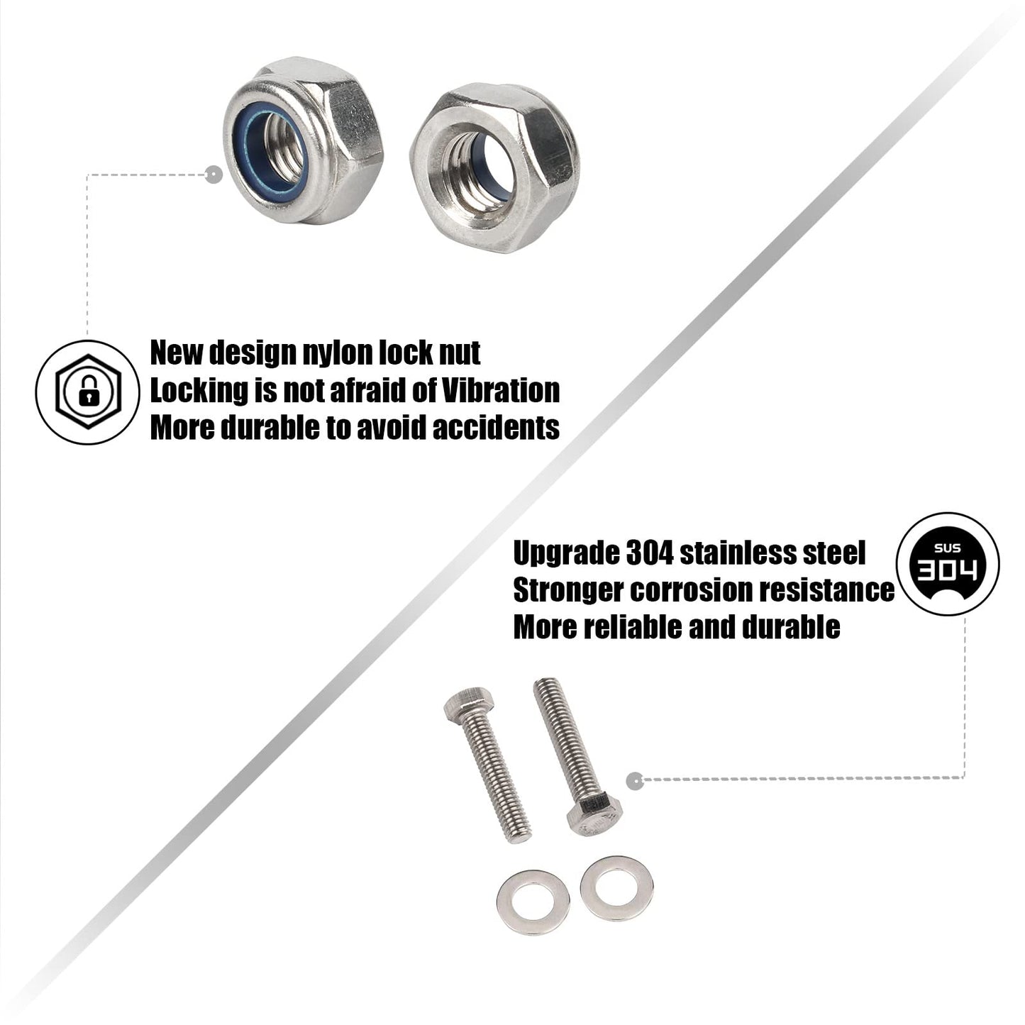 Kinglemc Powersports Sissy Bar with Backrest Luggage Rack for Suzuki Boulevard M109 R with Docking Hardware(Silver,Non-Studded)