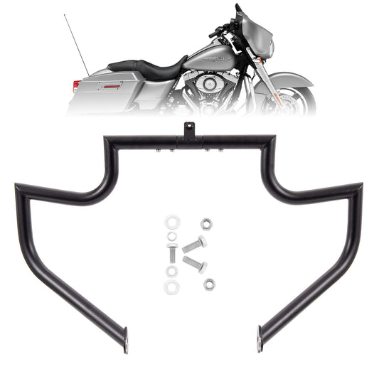 Kinglemc Crash Bar Engine Guard Highway Bar for Harley Davidson Touring Road Glide Road King Street Glide Electra Glide CVO and Trike Models 09-23 (Black)