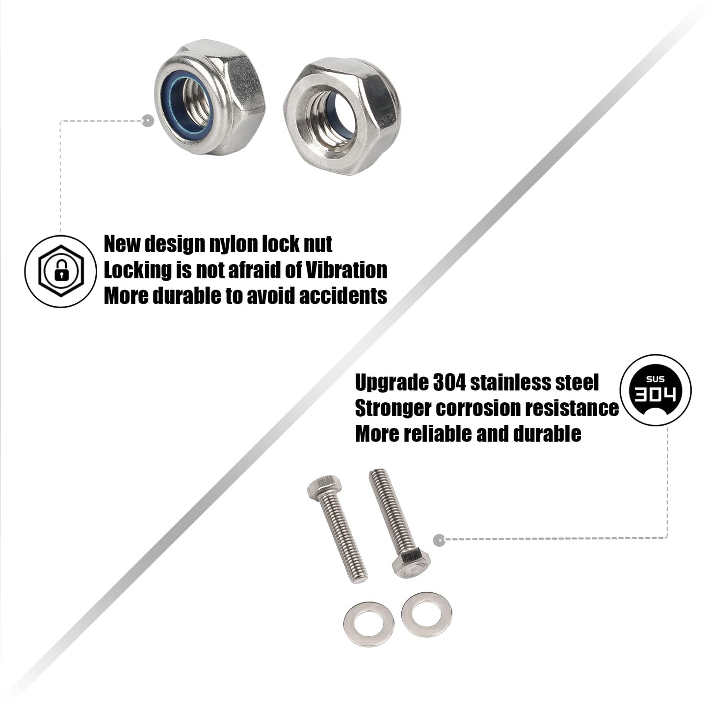 Kinglemc Crash Bar Engine Guard Highway Bar for Harley Davidson Touring Road Glide Road King Street Glide Electra Glide CVO and Trike Models 09-23 (Mustache Silver)