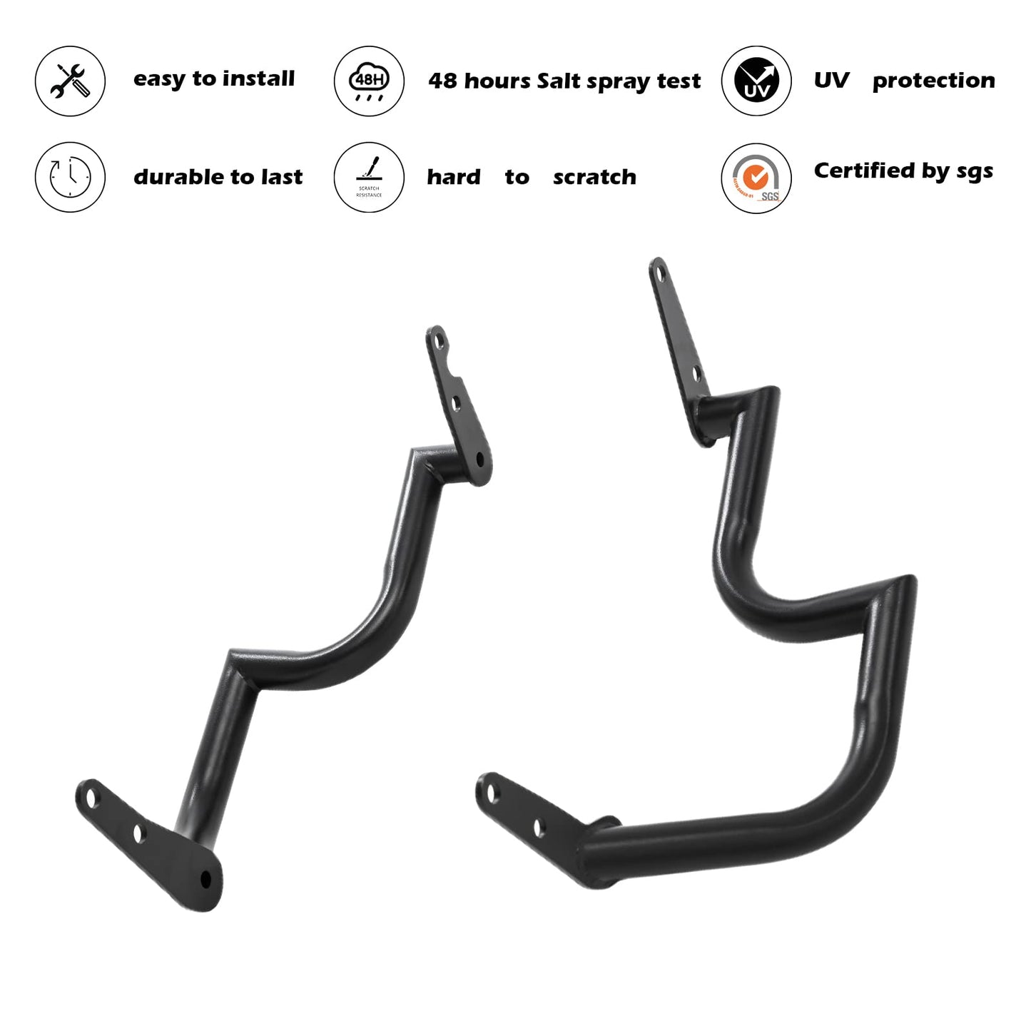 Kinglemc Engine Guard Highway Freeway Crash Bar for Yamaha Vstar Xvs 1100 Classic Custom Silverado (Black)