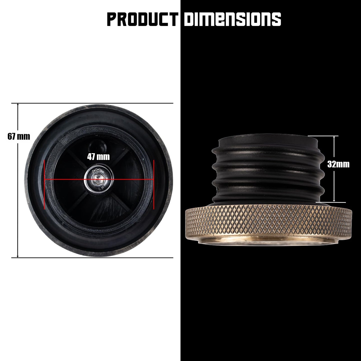 Kinglemc Skull Gas Cap Fuel Tank Cap for Harley Davidson Dyna Softail XL Road King Sportster 883 1200 Fatboy Fatbob Lowrider Breakout Bobber etc Harley Gifts for Man Women Dad (Brass-Skull)