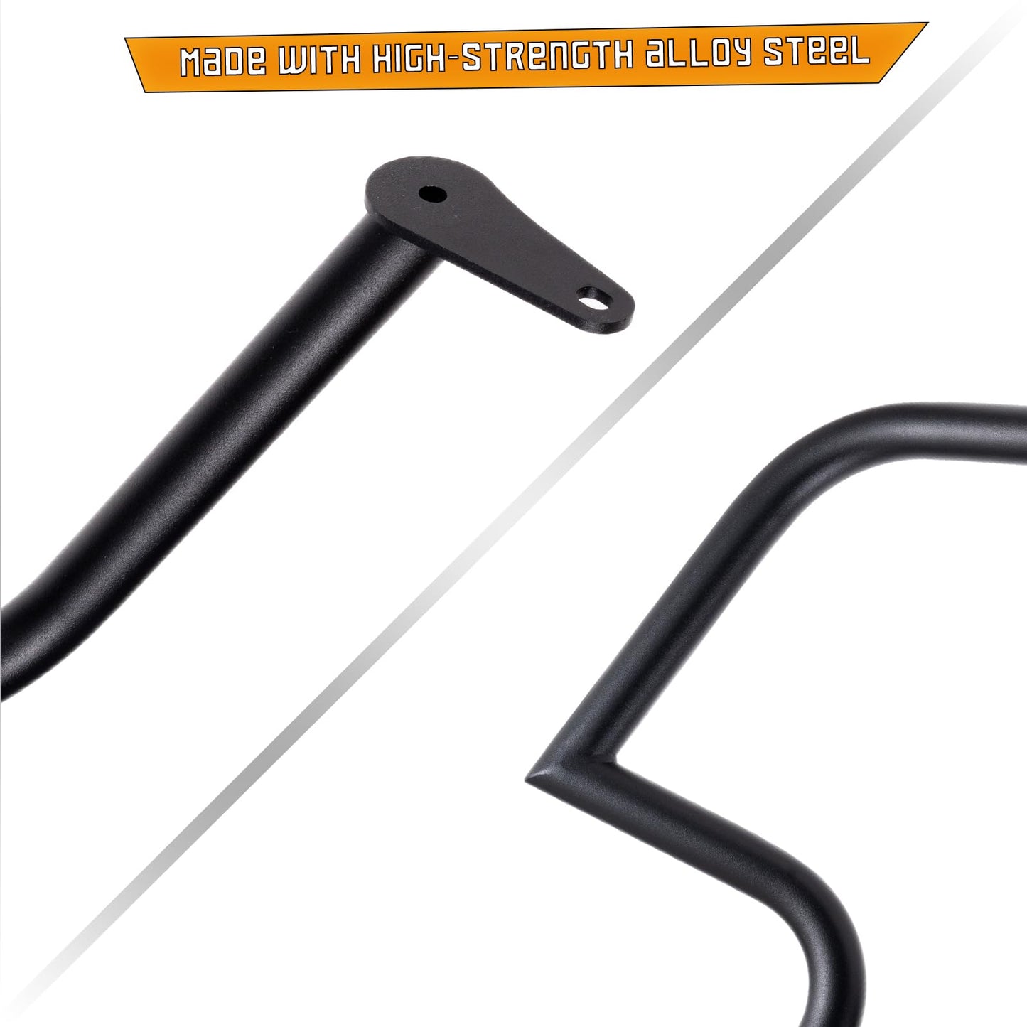 Kinglemc Crash Bar Engine Guard Highway Bar for Yamaha XV1900 XV 1900 Roadliner Raider Stratoliner (Matte Black)