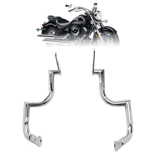 Kinglemc Engine Guard Highway Freeway Crash Bar for Yamaha Vstar Xvs 1100 Classic Custom Silverado(Silver)