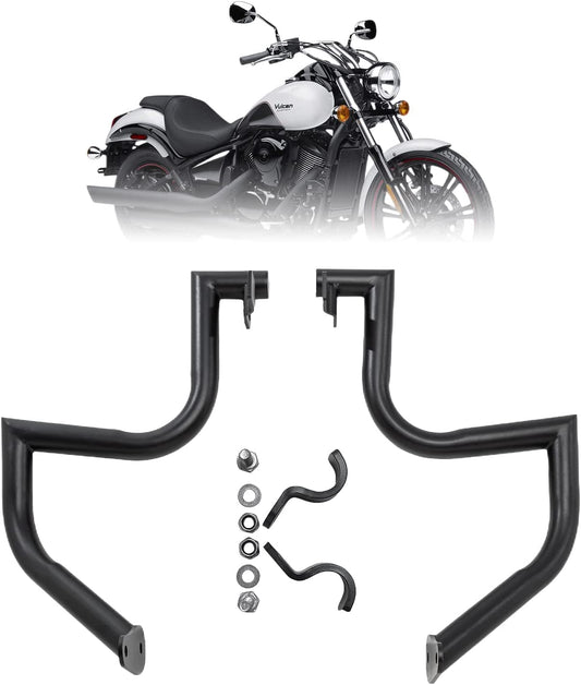 Kinglemc Engine Guard Highway Crash Bar for Kawasaki Vulcan 900 VN900 Classic Custom 2006-2019 (Ordinary Style, Chrome)