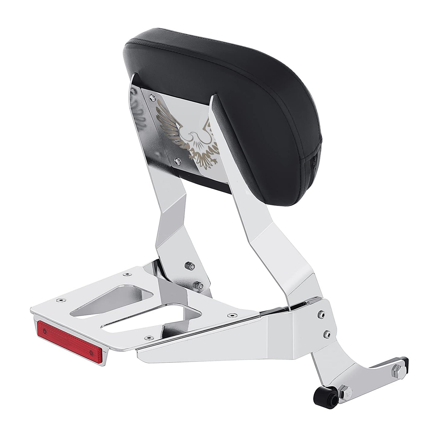 Kinglemc Powersports Sissy Bar with Backrest Luggage Rack for Suzuki Marauder 800 VZ800 1997 to 2007