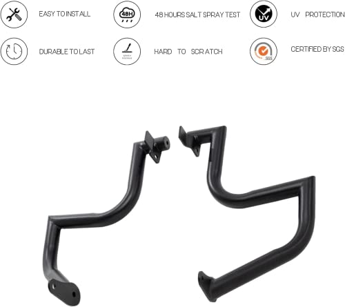 Kinglemc Engine Guard Highway Crash Bar for Kawasaki Vulcan 900 VN900 Classic Custom 2006-2019 (Ordinary Style, Matte Black)