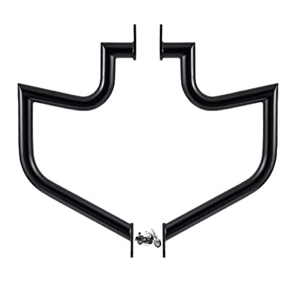 Gamyipp 1.5" Fat Crash Bar Engine Guard Highway Bar for Suzuki VL1500 Boulevard C90 2005-2009,VL1500 Intruder LC 1998-2004 (Black)