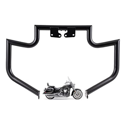 Gamyipp 1.5" Fat Crash Bar Engine Guard Highway Freeway Bar for Yamaha XV 1600 XV 1700 XV1600 XV1700 RoadStar Wild Star Midnight Silverado Warrior (Matte Black)