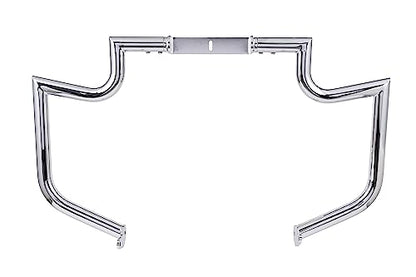 Gamyipp 1.5" Crash Bar Engine Guard Highway Freeway Bar for Honda VT1100 Shadow Spirit Sabre 2000-2007 (Silver)