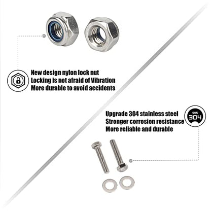 Kinglemc Crash Bar Engine Guard Highway Bar for Honda 750 VT750 VT750C VT400 Shadow Aero Phantom Spirit (Mustache Silver)