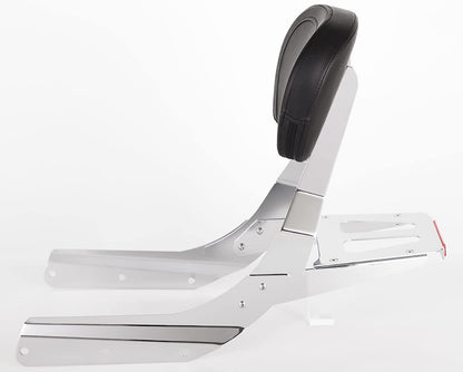 Kinglemc Powersports Sissy Bar with Backrest Luggage Rack for Honda VTX 1300N 1300R 1300S 1800N 1800R 1800S(Without Stud)