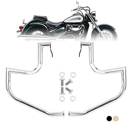 Kinglemc Crash Bar Engine Guard Highway Freeway Bar for Suzuki VL800 Intruder Volusia 800 C50 M50 Boulevard 2005-2022 (Silver)