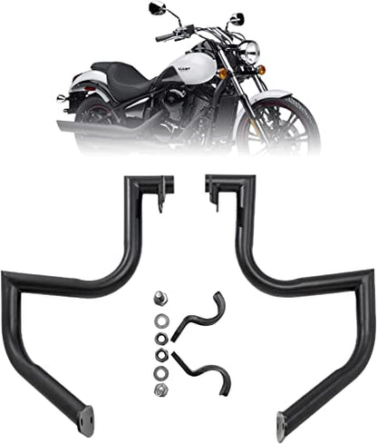 Kinglemc Engine Guard Highway Crash Bar for Kawasaki Vulcan 900 VN900 Classic Custom 2006-2019 (Ordinary Style, Matte Black)