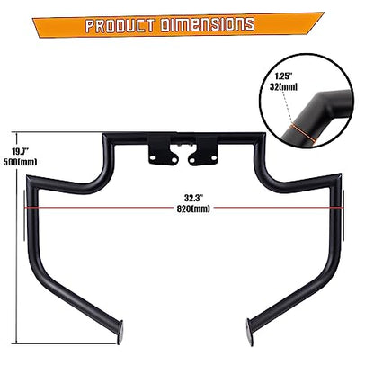 Kinglemc Crash Bar Engine Guard Highway Freeway Bar for Yamaha XV 1600 1700 XV1600 XV1700 RoadStar Wild Star Midnight Silverado Warrior