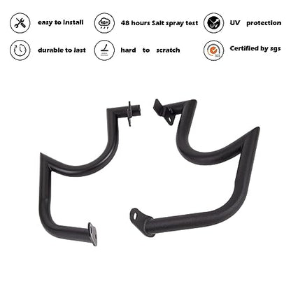 Kinglemc Engine Guard Highway Crash Bar for Kawasaki Vulcan 900 VN900 Classic Custom 2006-2019 (Mustache Style, Matte Black)