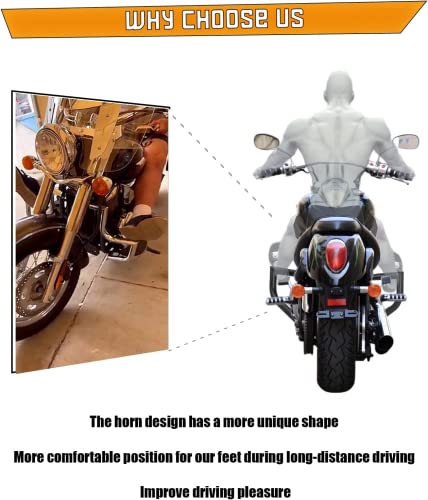 Kinglemc Engine Guard Highway Crash Bar for Kawasaki Vulcan 900 VN900 Classic Custom 2006-2019 (Ordinary Style, Matte Black)