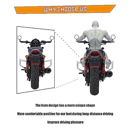 Kinglemc Crash Bar Engine Guard Highway Bar for Harley Davidson XG Models,Street 500 750 XG750 XG500 2015-2020 (Silver)
