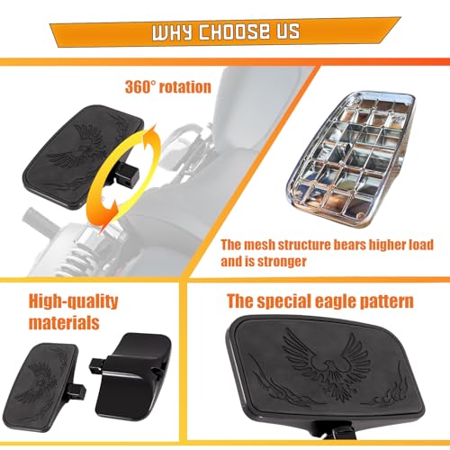 Kinglemc Front Rider Floorboard FootPeg for Honda,Yamaha,Suzuki (Eagle)