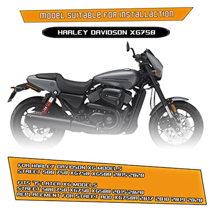Kinglemc Crash Bar Engine Guard Highway Bar for Harley Davidson XG Models,Street 500 750 XG750 XG500 2015-2020 (Silver)