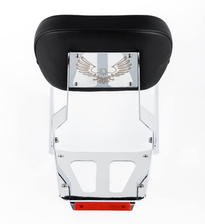 Kinglemc Powersports Sissy Bar with Backrest Luggage Rack for Honda VTX 1300N 1300R 1300S 1800N 1800R 1800S(Without Stud)