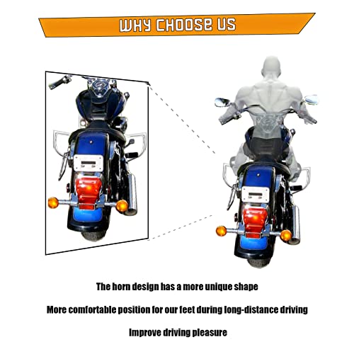 Kinglemc Crash Bar Engine Guard Highway Freeway Bar for Suzuki VL800 Intruder Volusia 800 C50 M50 Boulevard 2005-2022 (Silver)