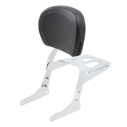 Kinglemc Powersports Sissy Bar with Backrest Luggage Rack for Honda Rebel CMX 250 CA 250 85-21