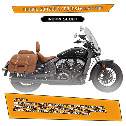 Kinglemc Crash Bar Engine Guard Highway Freeway Bar for Indian Scout 2015-2023 Scout Bobber ABS 2018-2023 Scout Sixty 2016-2023 (Matte Black)