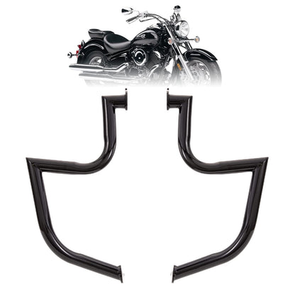 Kinglemc Engine Guard Highway Freeway Crash Bar for Yamaha Vstar Xvs 1100 Classic Custom Silverado (Bright Black)